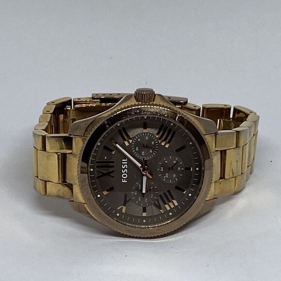 Fossil Cecile AM4533 Women's Gold Stainless Steel Analog Dial Quartz WAtch BP678 - Picture 7 of 12